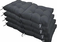 Kunste zitkussens (grijs) - afbeelding 1 van  4