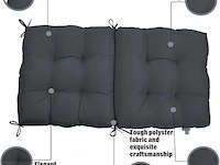 Kunste zitkussens (grijs) - afbeelding 4 van  4