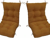 Kunste zitkussens (lichtbruin) - afbeelding 1 van  4