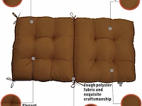 Kunste zitkussens (lichtbruin) - afbeelding 4 van  4