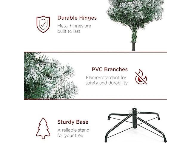 Kunstkerstboom 180cm - afbeelding 2 van  4