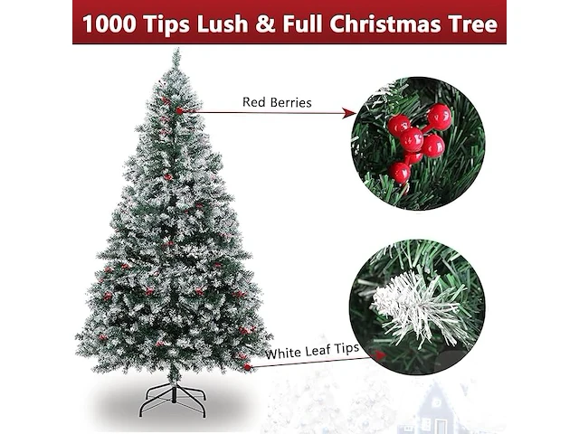 Kunstkerstboom 180cm - afbeelding 4 van  4