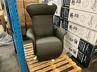 Kunstlederen relax fauteuil sws destiny, kleur: grijs