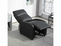 Kunstleren fauteuil (zwart) - afbeelding 1 van  7