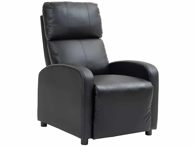 Kunstleren fauteuil (zwart) - afbeelding 2 van  7