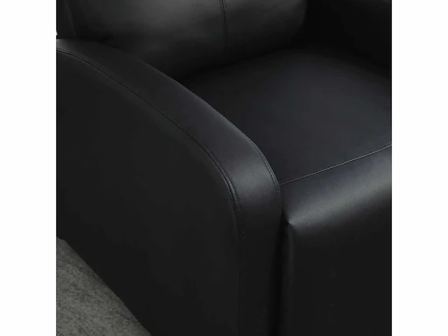 Kunstleren fauteuil (zwart) - afbeelding 6 van  7