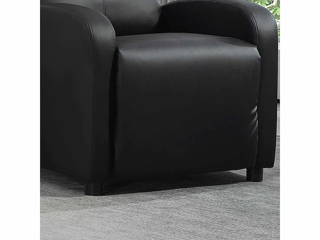 Kunstleren fauteuil (zwart) - afbeelding 7 van  7