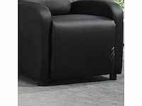 Kunstleren fauteuil (zwart) - afbeelding 7 van  7