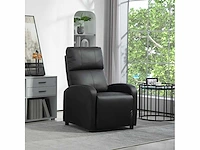 Kunstleren fauteuil (zwart) - afbeelding 2 van  16