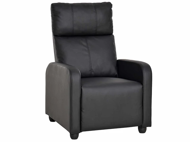 Kunstleren fauteuil (zwart) - afbeelding 10 van  16