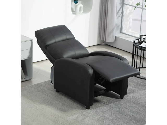 Kunstleren fauteuil (zwart) - afbeelding 14 van  16