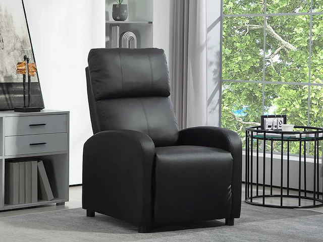 Kunstleren fauteuil (zwart) - afbeelding 16 van  16