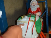 Kunstof kerstman in slee afm. 1,50m - afbeelding 6 van  6