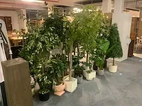 Kunstof planten in pot (14x) - afbeelding 2 van  7