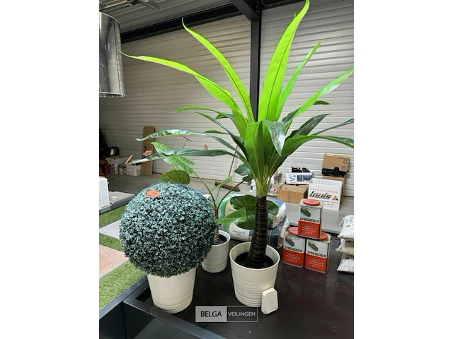Kunstplanten met pot - afbeelding 2 van  4