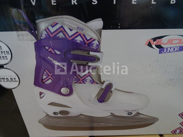 Kunstschaatsen - kinderen - verstelbaar - paars - maat 27-30 nijdam - afbeelding 2 van  2