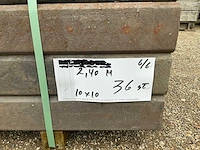 Kunststof 10x10 2m40 tuinpalen (36x) - afbeelding 3 van  3