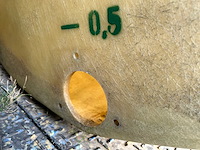 Kunststof 5000 liter tank, gebruikt als watertank voor opslag regenwater. - afbeelding 6 van  9