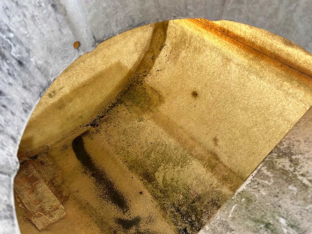 Kunststof 5000 liter tank, gebruikt als watertank voor opslag regenwater. - afbeelding 8 van  9