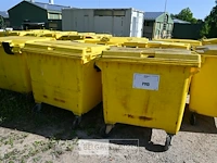 Kunststof afvalcontainer 1100 liter - afbeelding 1 van  7