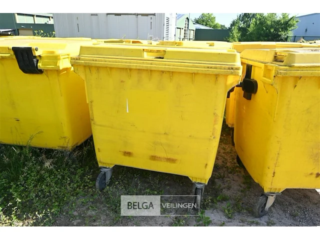 Kunststof afvalcontainer 1100 liter - afbeelding 2 van  7