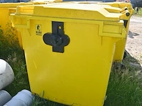 Kunststof afvalcontainer 1100 liter - afbeelding 5 van  7