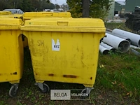 Kunststof afvalcontainer 1100 liter - afbeelding 2 van  6