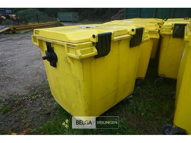 Kunststof afvalcontainer 1100 liter - afbeelding 5 van  6