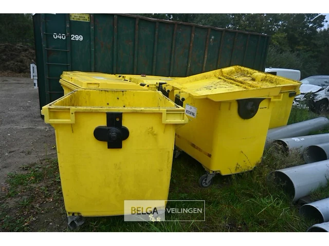 Kunststof afvalcontainer 1100 liter - afbeelding 6 van  6