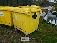 Kunststof afvalcontainer 1100 liter - afbeelding 1 van  6