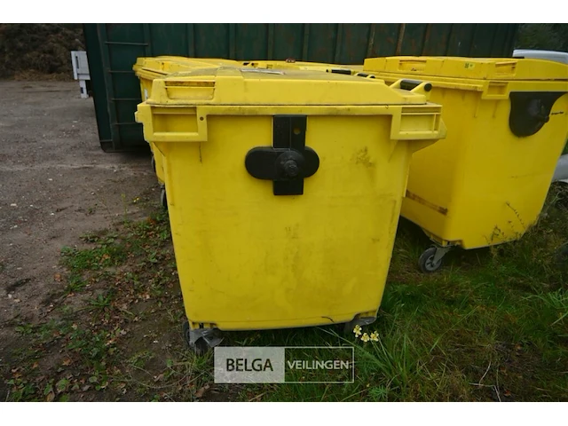 Kunststof afvalcontainer 1100 liter - afbeelding 3 van  6