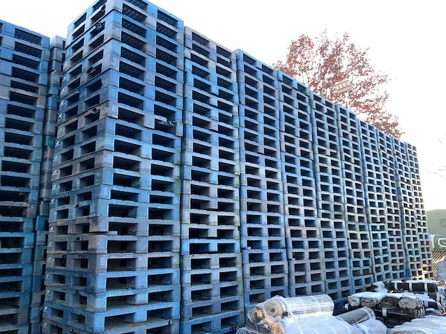 Kunststof blokpallet 1200x1000mm 10 stuks - afbeelding 1 van  1