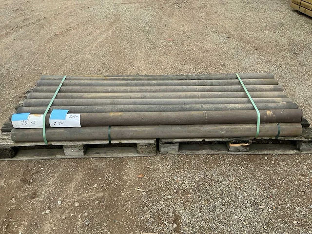 Kunststof ronde paal 10cm tuinpalen (93x) - afbeelding 2 van  7