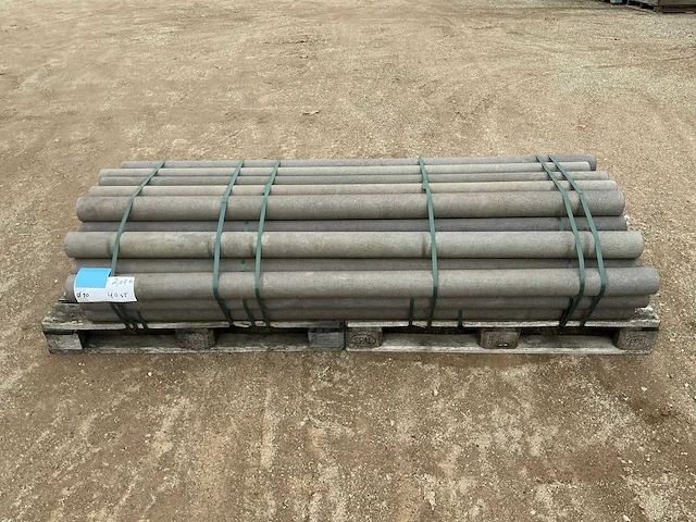 Kunststof ronde paal 10cm tuinpalen (93x) - afbeelding 3 van  7