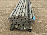 Kunststof ronde paal 10cm tuinpalen (93x) - afbeelding 6 van  7