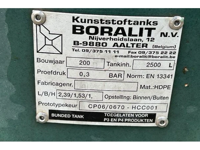 Kunststoftank boralit - afbeelding 3 van  4