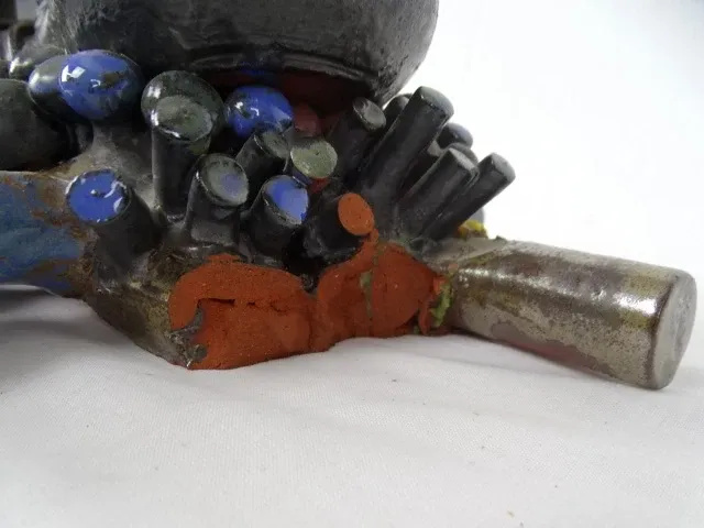 Kunstwerk in terracotta - afbeelding 4 van  5