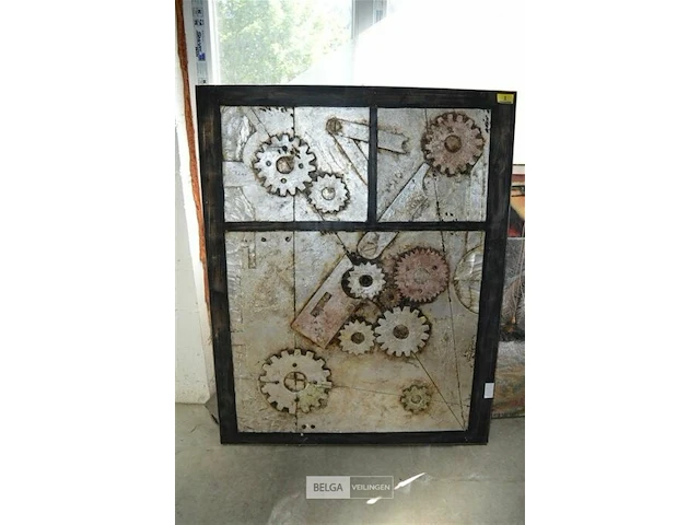 Kunstwerk met kader - afbeelding 1 van  4
