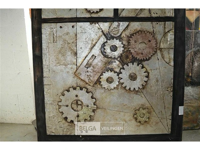 Kunstwerk met kader - afbeelding 3 van  4
