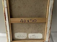 Kunstwerk op doek tessen - afbeelding 3 van  3