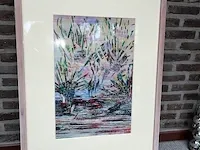 Kunstwerk wilgen in de mist - afbeelding 1 van  4