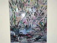 Kunstwerk wilgen in de mist - afbeelding 2 van  4