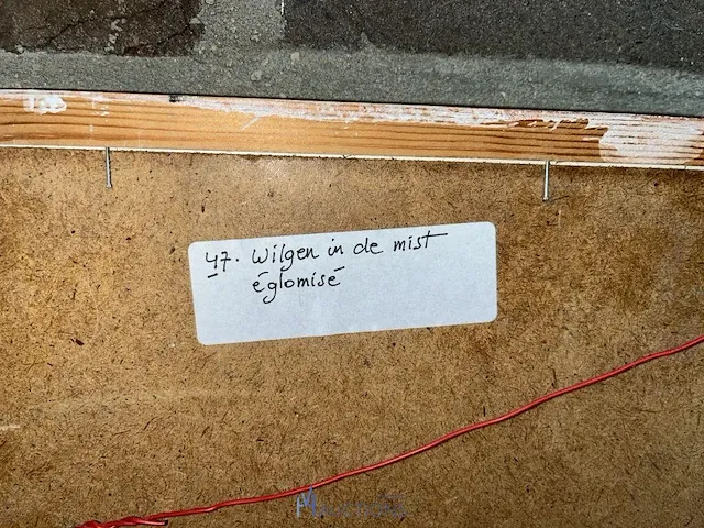 Kunstwerk wilgen in de mist - afbeelding 3 van  4