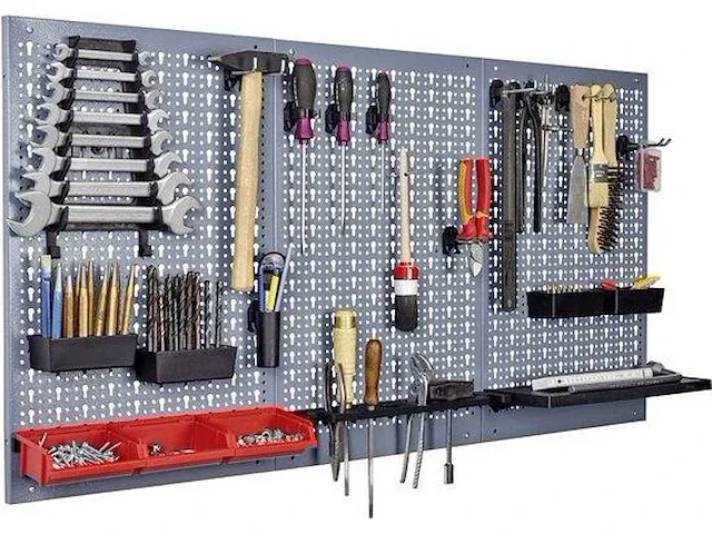 Küpper 70100 plaatstalen perforatiewand (b x h) 120 cm x 60 cm 1 stuk(s) - afbeelding 1 van  3