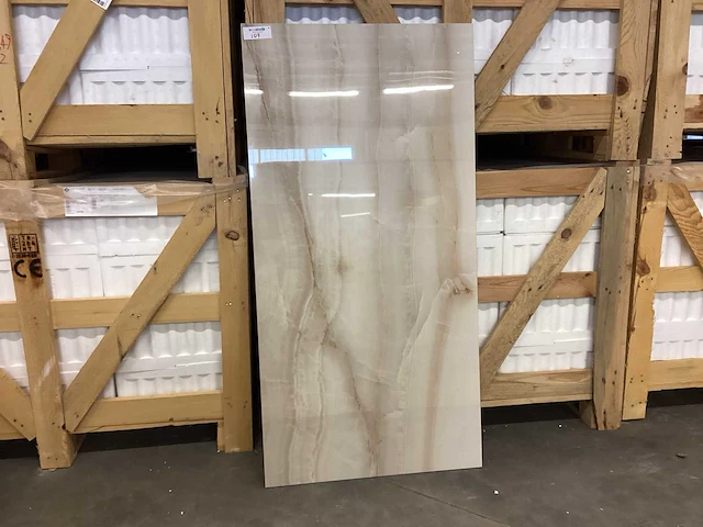Kutahya opal bone gepolijst 60x120 cm tegel 60,48 m² - afbeelding 1 van  12