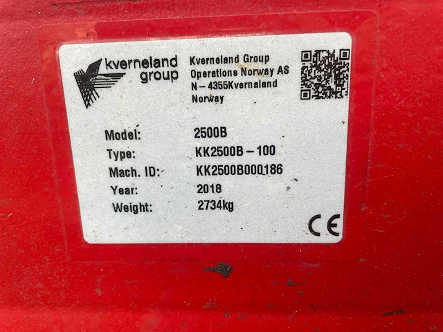 Kverneland - 2018 - kk2500b-100 - ploeg - afbeelding 13 van  20