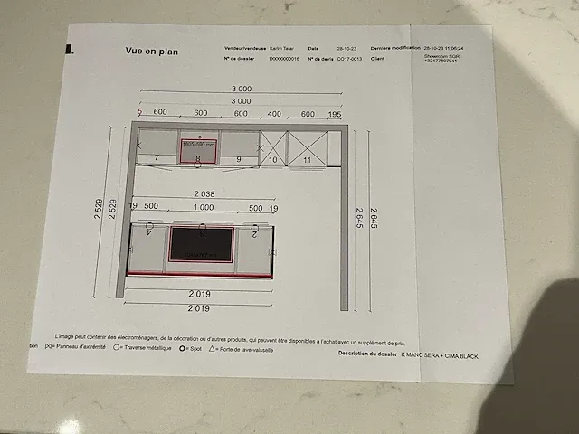 Kvik k mano sera+cima black showroom co17-0013 keukenopstelling - afbeelding 10 van  18