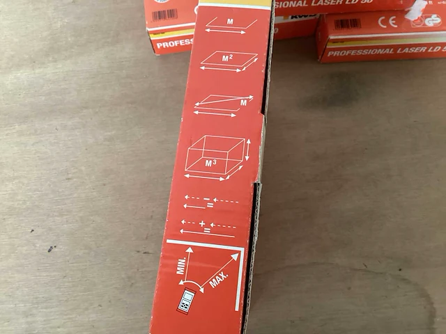 Kwb 064100 laser afstandmeter, max 50 meter (4x) - afbeelding 6 van  6
