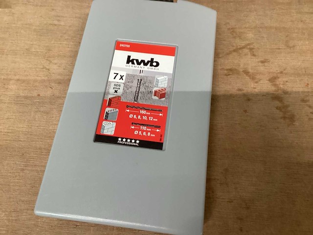 Kwb 240700 set steenboren, 7 delig in case (10x) - afbeelding 3 van  5