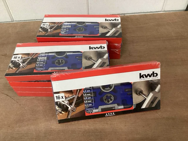 Kwb 445100 draadsnijset 16 delig (9x) - afbeelding 1 van  5